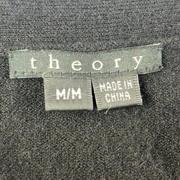 Theory Cashmere Plunge Neckline Sweater Cardigan Size Medium - Picture 4 of 8